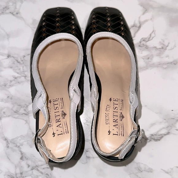 L'artiste Black and Brown Slingback Heels size 36/US 5 1/2-6 - Picture 8 of 12
